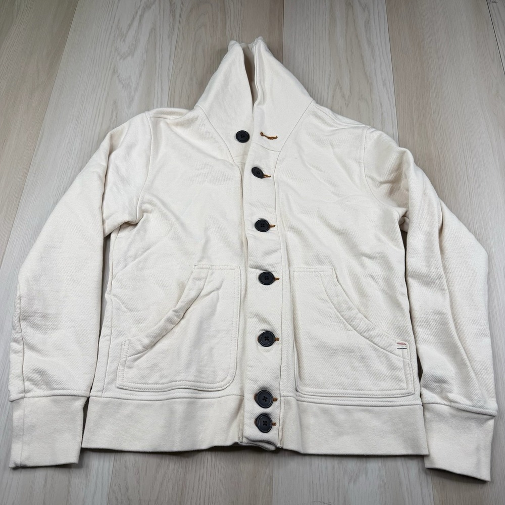 WIES MADE Bodega Cardigan Blazer French Terry Natural Color Women's Size Large